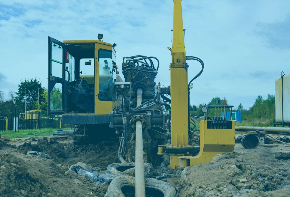Inframax high-capacity trenchless drilling rig executing railway crossing alignment
