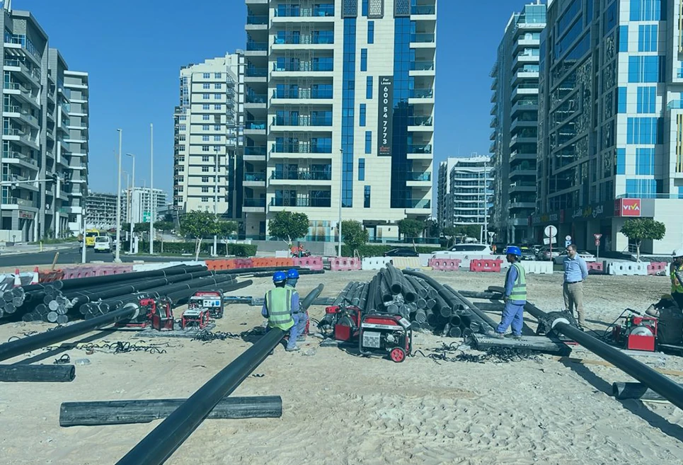Inframax urban utility project site execution operations