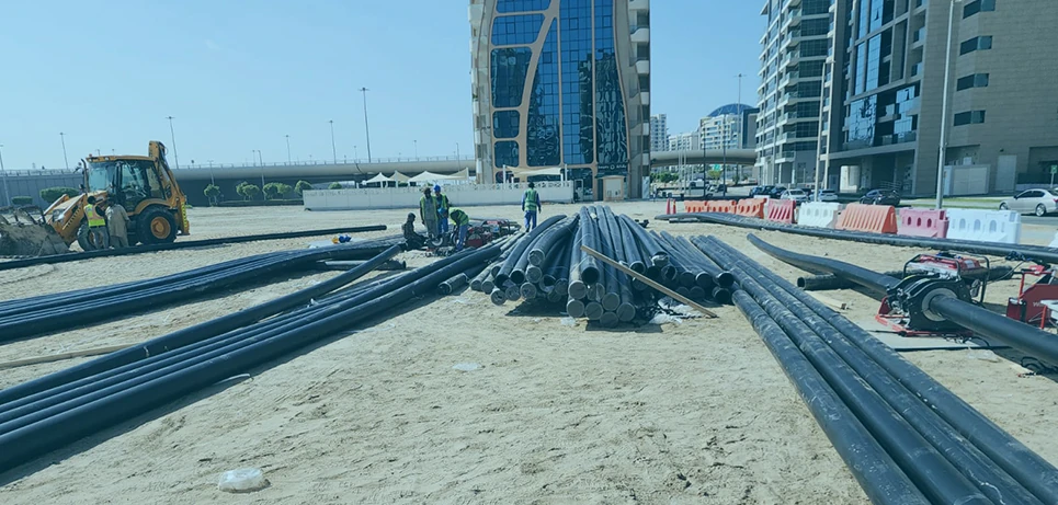 Inframax high density utility tracking and logistics field layout